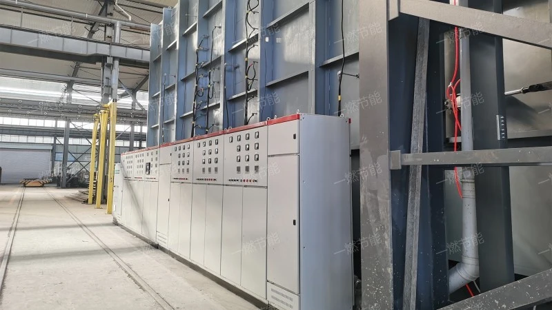 Resistance heating trolley furnace