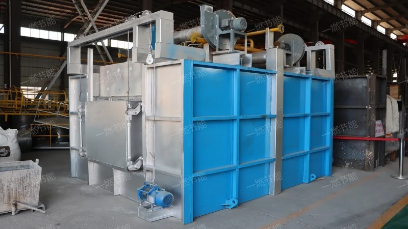 Gas storage through furnace