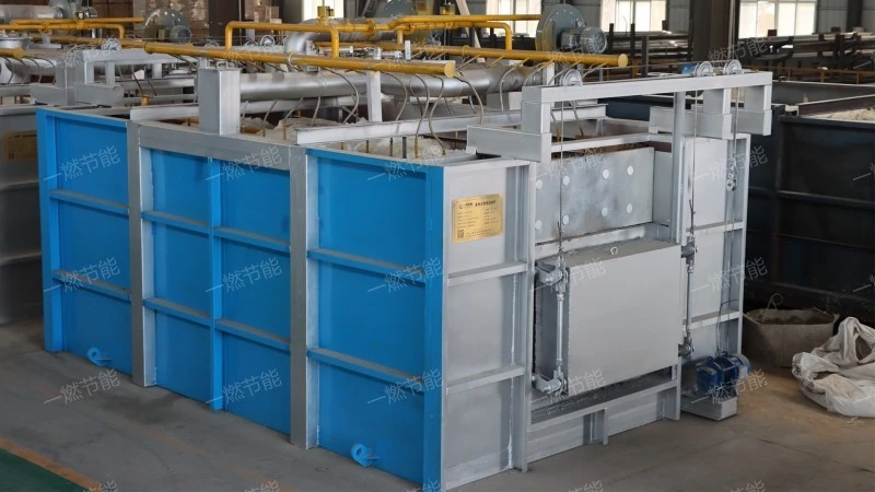 Gas storage through furnace