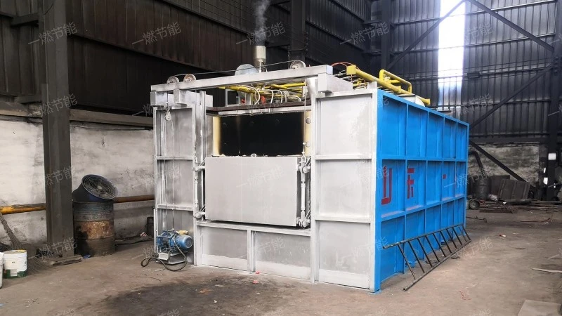Double through type furnace
