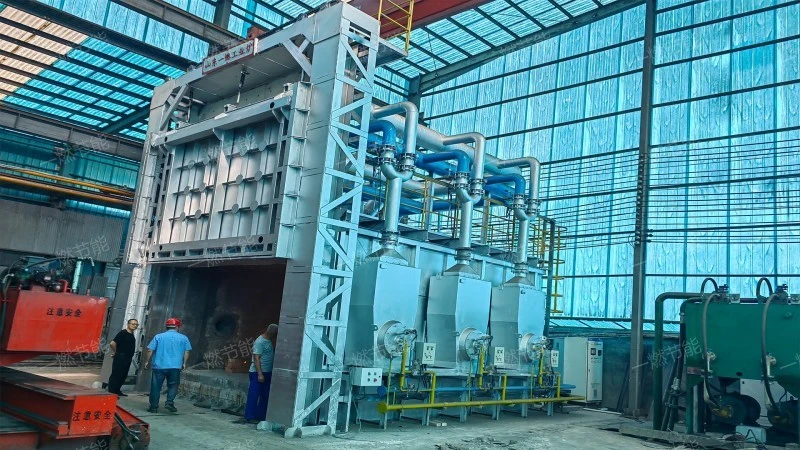 Regenerative natural gas tube heating furnace