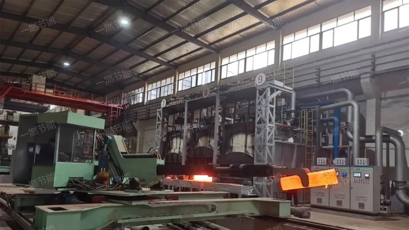 Burner heating furnace double chamber type