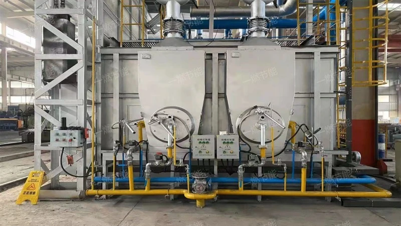 Regenerative natural gas tube heating furnace