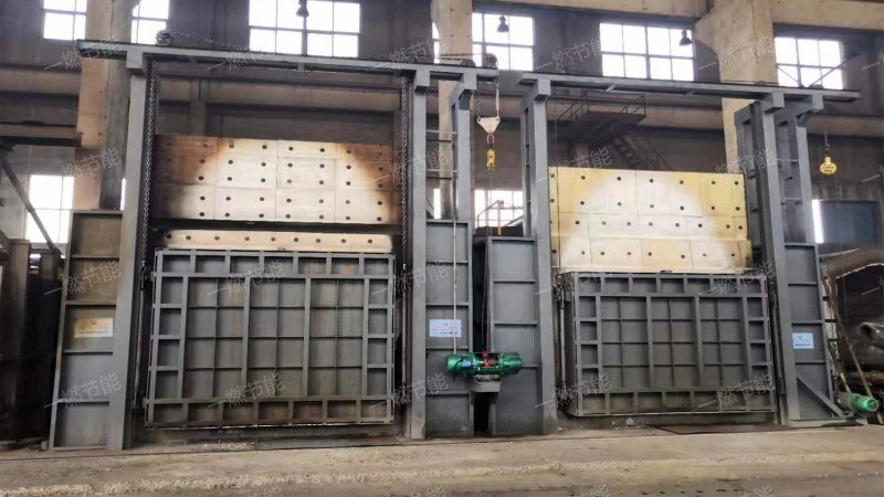 Burner heating furnace double chamber type