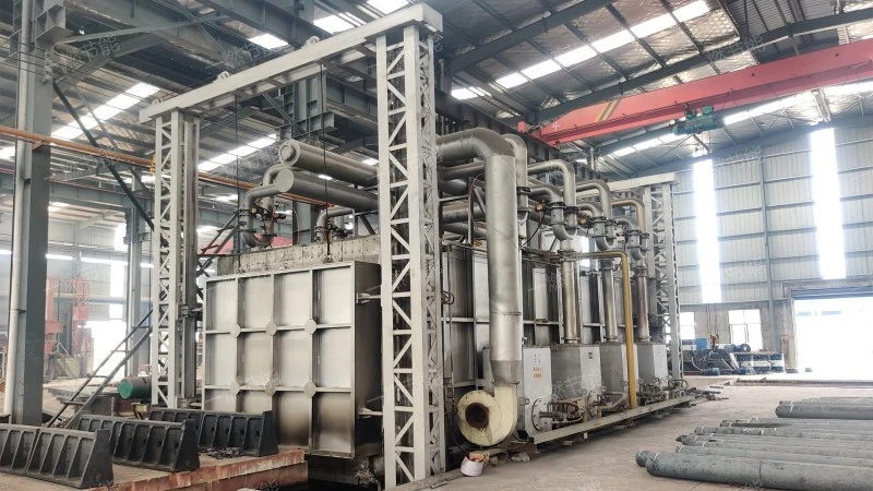 Gas storage heat treatment chain furnace