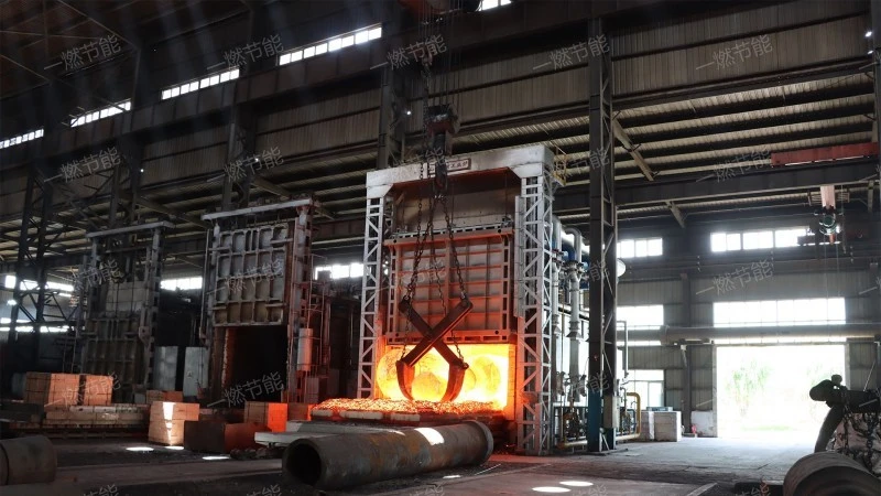 Environmentally friendly trolley forging furnace