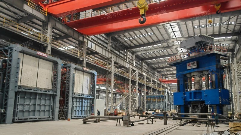 Environmentally friendly trolley forging furnace